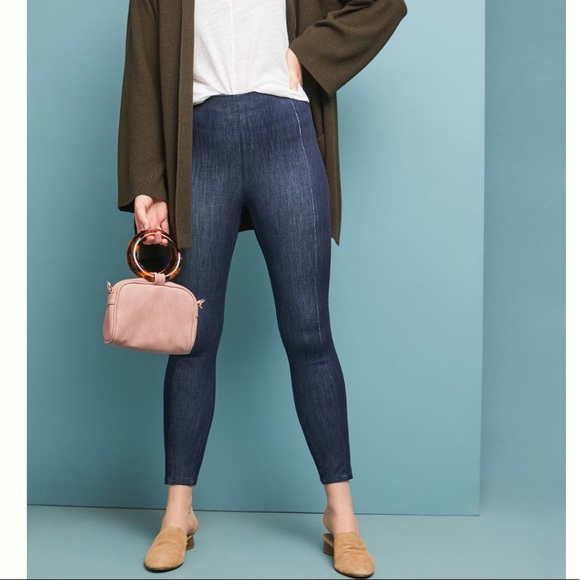 Pilcro Anthropologie High Rise Skinny Pull On Denim Legging Jeans - Picture 7 of 7